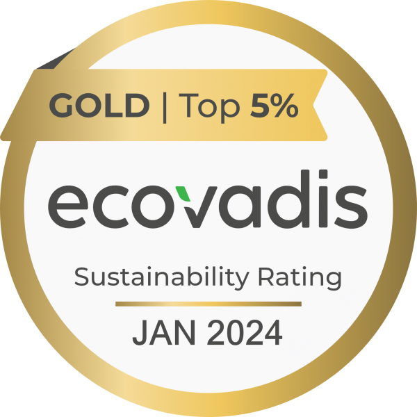 EcoVadis Gold Rating – Top 5 %